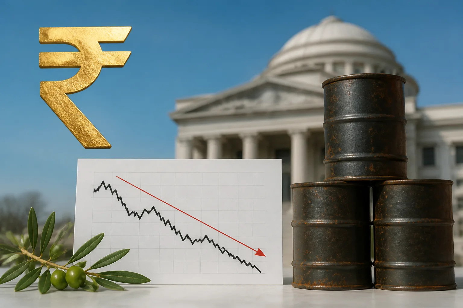 Rupee Gains as Oil Prices Drop, Backed by RBI Measures and US-Iran Peace Deal