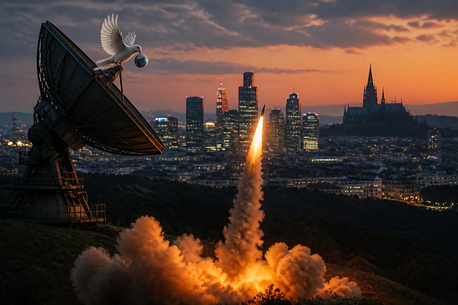 Russia Launches Missile Barrage on Ukrainian Cities, Fires Historic Cathedral; Ukraine Responds with Counterattacks Amid US-Iran Peace Talks